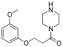 3-(3-METHOXY-PHENOXY)-1-PIPERAZIN-1-YL-PROPAN-1-ONE Struktur