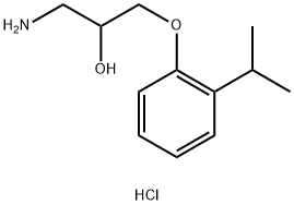 1-AMINO-3-(2-ISOPROPYLPHENOXY)PROPAN-2-OL HYDROCHLORIDE Struktur