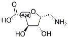 5R-AMINOMETHYL-3R,4R-DIHYDROXY-TETRAHYDROFURANE-2R-CARBOXYLIC ACID Struktur