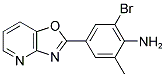 2-BROMO-6-METHYL-4-[1,3]OXAZOLO[4,5-B]PYRIDIN-2-YLANILINE Struktur