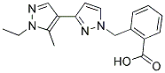 2-((1'-ETHYL-5'-METHYL-1H,1'H-3,4'-BIPYRAZOL-1-YL)METHYL)BENZOIC ACID Struktur