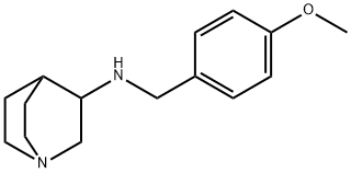 (1-AZA-BICYCLO[2.2.2]OCT-3-YL)-(4-METHOXY-BENZYL)-AMINE Struktur