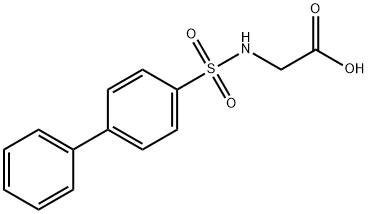 (BIPHENYL-4-SULFONYLAMINO)-ACETIC ACID Struktur