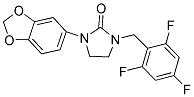 1-(1,3-BENZODIOXOL-5-YL)-3-(2,4,6-TRIFLUOROBENZYL)IMIDAZOLIDIN-2-ONE Struktur