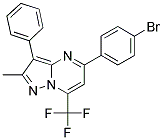 5-(4-BROMOPHENYL)-2-METHYL-3-PHENYL-7-(TRIFLUOROMETHYL)PYRAZOLO[1,5-A]PYRIMIDINE Struktur