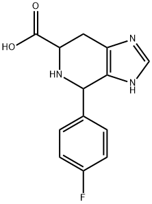 3H-IMIDAZO[4,5-C]PYRIDINE-6-CARBOXYLIC ACID, 4-(4-FLUOROPHENYL)-4,5,6,7-TETRAHYDRO- Struktur