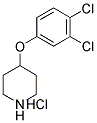 4-(3,4-DICHLOROPHENOXY)PIPERIDINE HYDROCHLORIDE Struktur