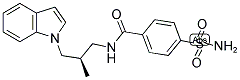 (R)-N-(3-INDOL-1-YL-2-METHYL-PROPYL)-4-SULFAMOYL-BENZAMIDE Struktur