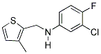 N-(3-CHLORO-4-FLUOROPHENYL)-N-[(3-METHYLTHIEN-2-YL)METHYL]AMINE Struktur