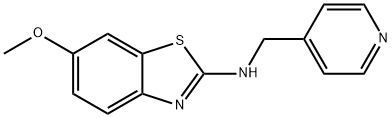 6-METHOXY-N-(PYRIDIN-4-YLMETHYL)-1,3-BENZOTHIAZOL-2-AMINE Struktur