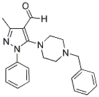 5-(4-BENZYL-PIPERAZIN-1-YL)-3-METHYL-1-PHENYL-1H-PYRAZOLE-4-CARBALDEHYDE Struktur