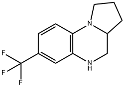 7-(TRIFLUOROMETHYL)-1,2,3,3A,4,5-HEXAHYDROPYRROLO[1,2-A]QUINOXALINE Struktur