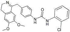 1-(4-((6,7-DIMETHOXY(3,4-DIHYDROISOQUINOLYL))METHYL)PHENYL)-3-(2-CHLOROPHENYL)UREA Struktur