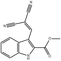 METHYL 3-(2,2-DICYANOVINYL)-1H-INDOLE-2-CARBOXYLATE Struktur