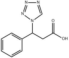 3-PHENYL-3-(1H-1,2,3,4-TETRAZOL-1-YL)PROPANOIC ACID Struktur