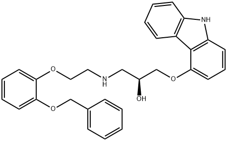 (R)-(+)-2'-O-BENZYLOXY-2-O-DESMETHYLCARVEDILOL Struktur