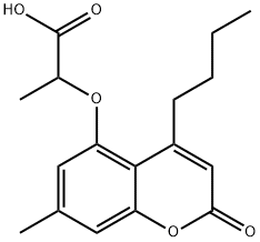 2-(4-BUTYL-7-METHYL-2-OXO-2H-CHROMEN-5-YLOXY)-PROPIONIC ACID Struktur