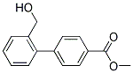 2'-HYDROXYMETHYL-BIPHENYL-4-CARBOXYLIC ACID METHYL ESTER Struktur