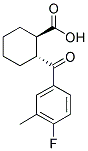 TRANS-2-(4-FLUORO-3-METHYLBENZOYL)CYCLOHEXANE-1-CARBOXYLIC ACID Struktur