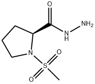 1-METHANESULFONYL-PYRROLIDINE-2-CARBOXYLIC ACID HYDRAZIDE Struktur