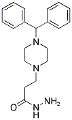 3-(4-BENZHYDRYL-PIPERAZIN-1-YL)-PROPIONIC ACID HYDRAZIDE Struktur