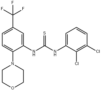 1-(2,3-DICHLOROPHENYL)-3-(2-MORPHOLIN-4-YL-5-(TRIFLUOROMETHYL)PHENYL)THIOUREA Struktur