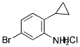 5-BROMO-2-CYCLOPROPYL-PHENYL-AMMONIUM CHLORIDE Struktur