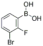 3-BROMO-2-FLUOROPHENYLBORONIC ACID Struktur