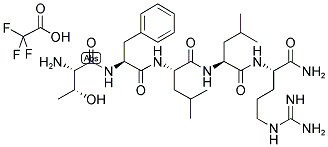 H-THR-PHE-LEU-LEU-ARG-NH2 TRIFLUOROACETATE SALT Struktur