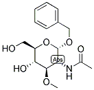 BENZYL 2-ACETAMIDO-2-DEOXY-3-O-METHYL-ALPHA-D-GLUCOPYRANOSIDE Struktur