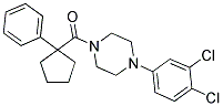 4-(3,4-DICHLOROPHENYL)PIPERAZINYL PHENYLCYCLOPENTYL KETONE Struktur