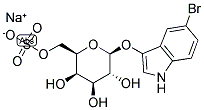 5-BROMO-3-INDOXYL-BETA-D-GALACTOPYRANOSIDE-6-SULFATE SODIUM SALT Struktur