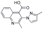 2-METHYL-3-(3-METHYL-PYRAZOL-1-YL)-QUINOLINE-4-CARBOXYLIC ACID Struktur