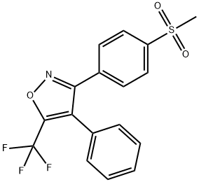 3-(4-METHYLSULPHONYLPHENYL)-4-PHENYL-5-TRIFLUOROMETHYLISOXAZOLE Struktur