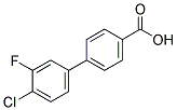 4'-CHLORO-3'-FLUORO[1,1'-BIPHENYL]-4-CARBOXYLIC ACID Struktur