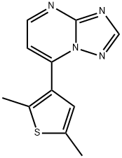 7-(2,5-DIMETHYL-3-THIENYL)[1,2,4]TRIAZOLO[1,5-A]PYRIMIDINE Struktur