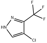 4-CHLORO-3-TRIFLUOROMETHYL-1H-PYRAZOLE Struktur