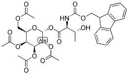 TETRA-O-ACETYL-ALPHA-D-GAL-FMOC-THR Struktur