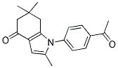 1-(4-ACETYLPHENYL)-2,6,6-TRIMETHYL-5,6,7-TRIHYDROINDOL-4-ONE