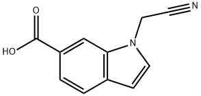 1-(CYANOMETHYL)-1H-INDOLE-6-CARBOXYLIC ACID Struktur