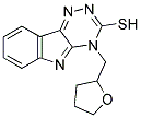 1-(TETRAHYDRO-FURAN-2-YLMETHYL)-1H-1,3,4,9-TETRAAZA-FLUORENE-2-THIOL Struktur