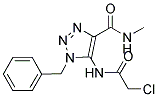 1-BENZYL-5-[(2-CHLOROACETYL)AMINO]-N'-4'-METHYL-1H-1,2,3-TRIAZOLE-4-CARBOXAMIDE Struktur