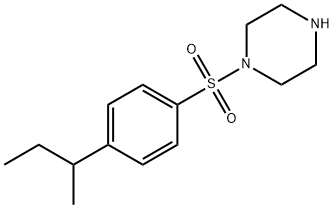 1-[(4-SEC-BUTYLPHENYL)SULFONYL]PIPERAZINE Struktur