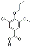 3-CHLORO-5-METHOXY-4-PROPOXYBENZOIC ACID Struktur