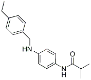 N-(4-((4-ETHYLBENZYL)AMINO)PHENYL)-2-METHYLPROPANAMIDE Struktur