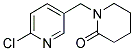 1-[(6-CHLORO-3-PYRIDINYL)METHYL]TETRAHYDRO-2(1H)-PYRIDINONE Struktur