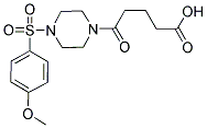 5-(4-[(4-METHOXYPHENYL)SULFONYL]PIPERAZIN-1-YL)-5-OXOPENTANOIC ACID Struktur