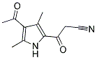 3-(4-ACETYL-3,5-DIMETHYL-1H-PYRROL-2-YL)-3-OXO-PROPIONITRILE Struktur