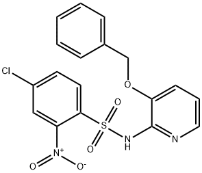 ((4-CHLORO-2-NITROPHENYL)SULFONYL)(3-(PHENYLMETHOXY)(2-PYRIDYL))AMINE Struktur