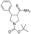 3-PHENYL-4-THIOCARBAMOYL-PYRROLIDINE-1-CARBOXYLIC ACID TERT-BUTYL ESTER Struktur